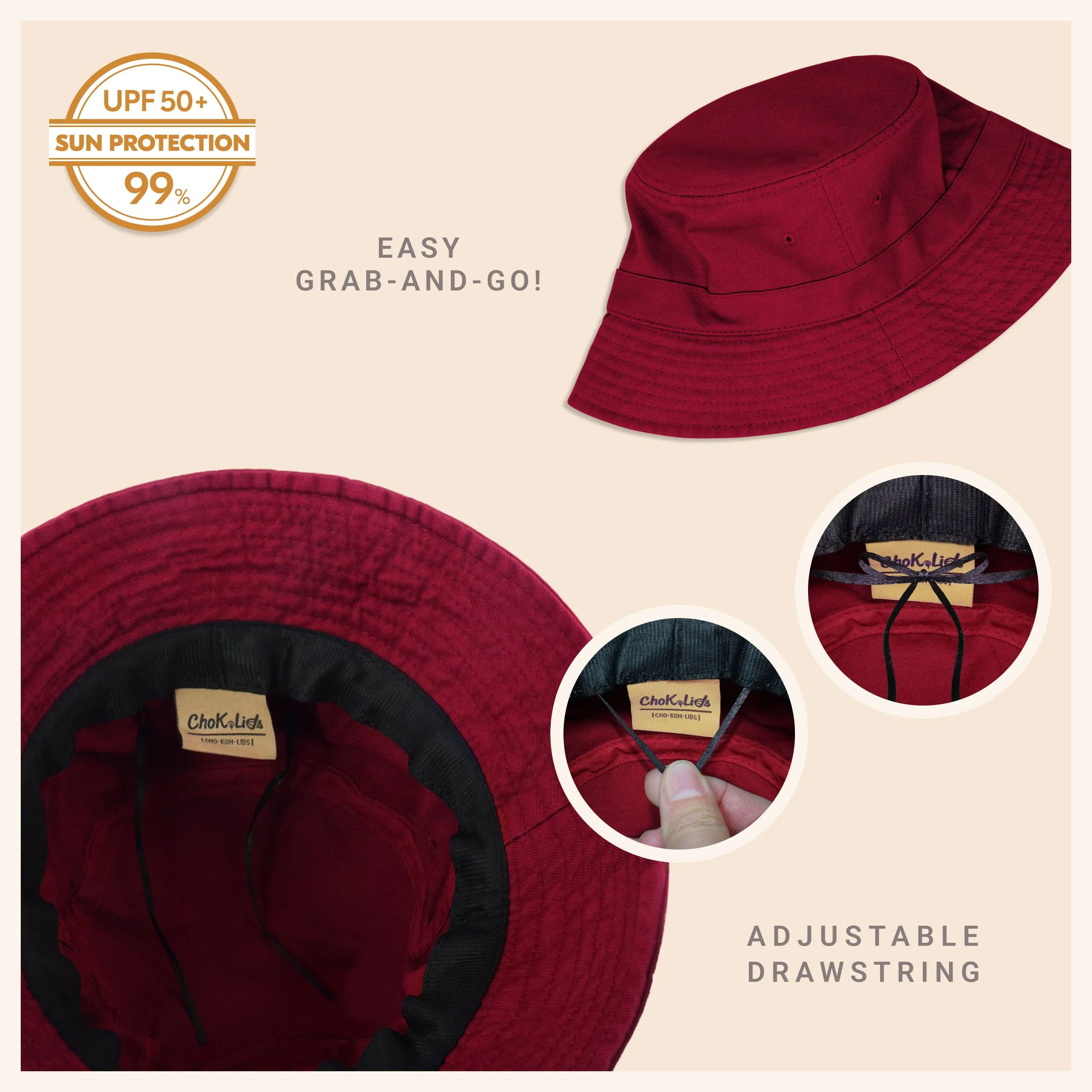 CHOK.LIDS Canvas Bucket Hat: Mustard