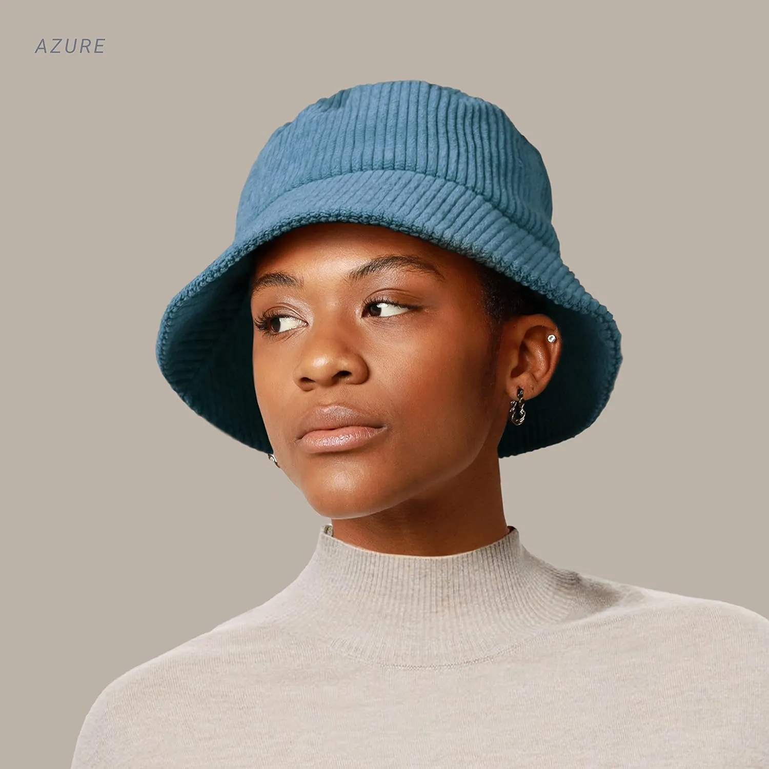 CHOK.LIDS Everyday Corduroy Bucket Hat Unisex Trendy Soft Warm Lightweight Outdoor Fisherman Fun Vacation Getaway