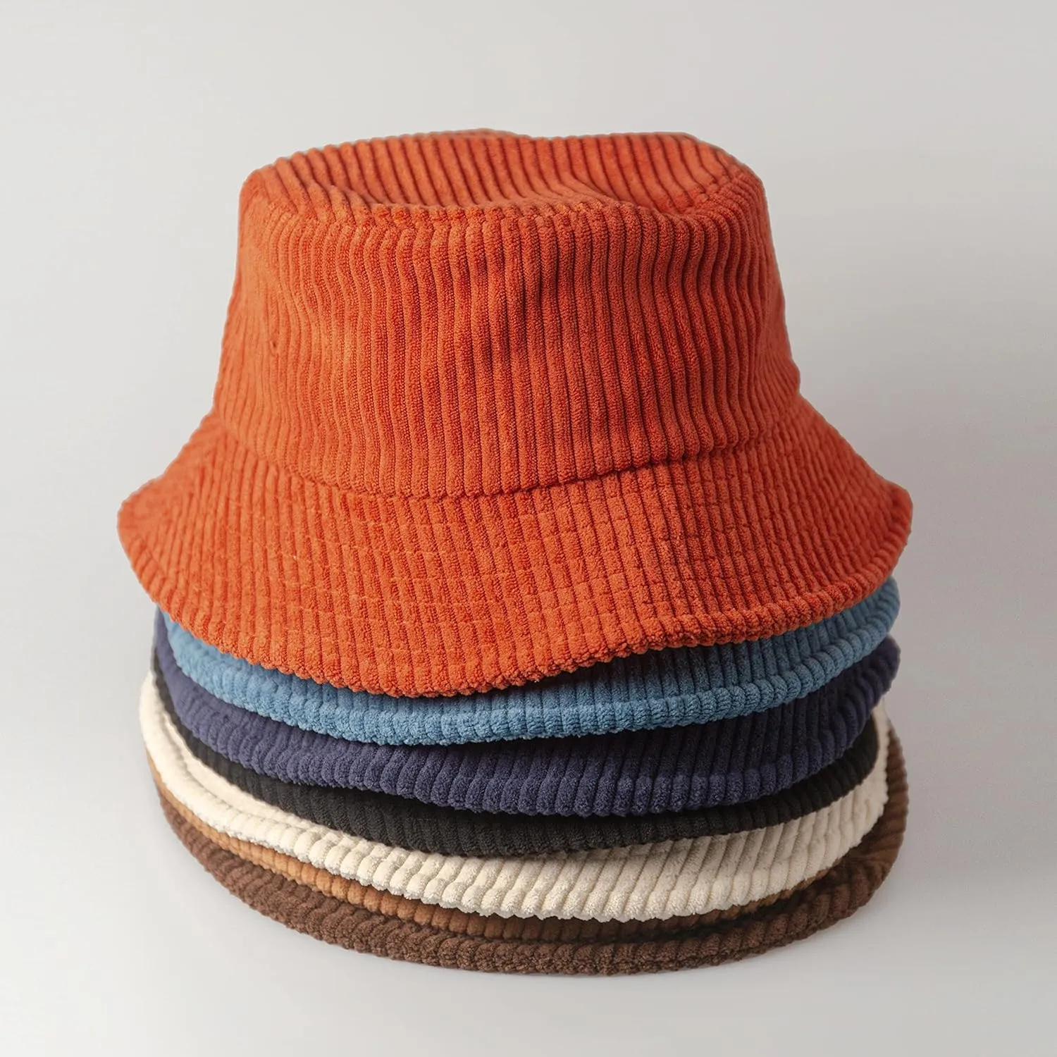CHOK.LIDS Everyday Corduroy Bucket Hat Unisex Trendy Soft Warm Lightweight Outdoor Fisherman Fun Vacation Getaway