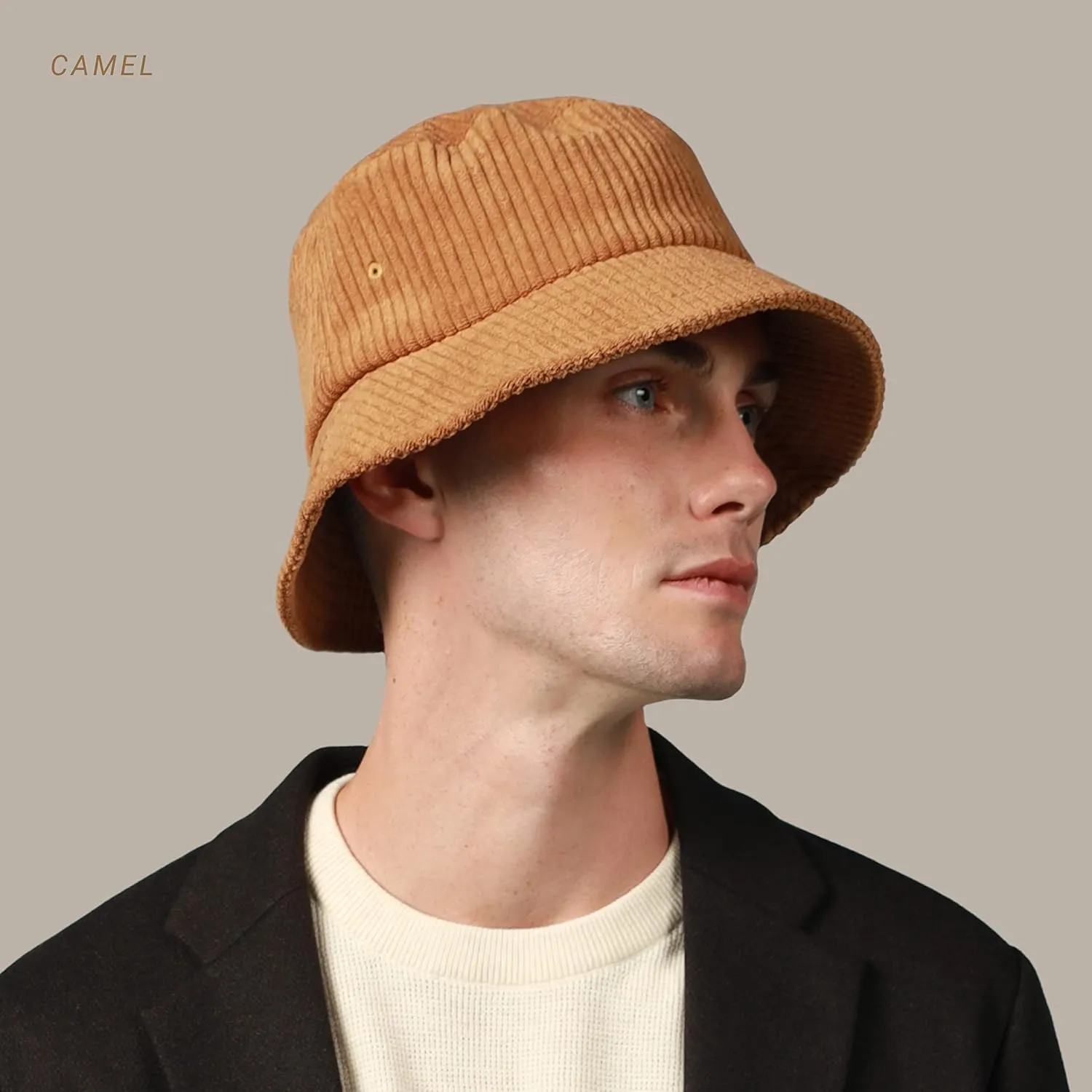 CHOK.LIDS Everyday Corduroy Bucket Hat Unisex Trendy Soft Warm Lightweight Outdoor Fisherman Fun Vacation Getaway