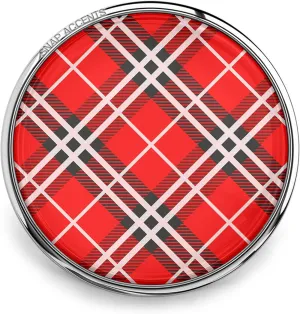 Choose a Color | Plaid Snap Jewelry Pattern Design 18MM Ginger Charm Button Fits Women's Customizable Bracelets, Necklaces, Keychains, Rings