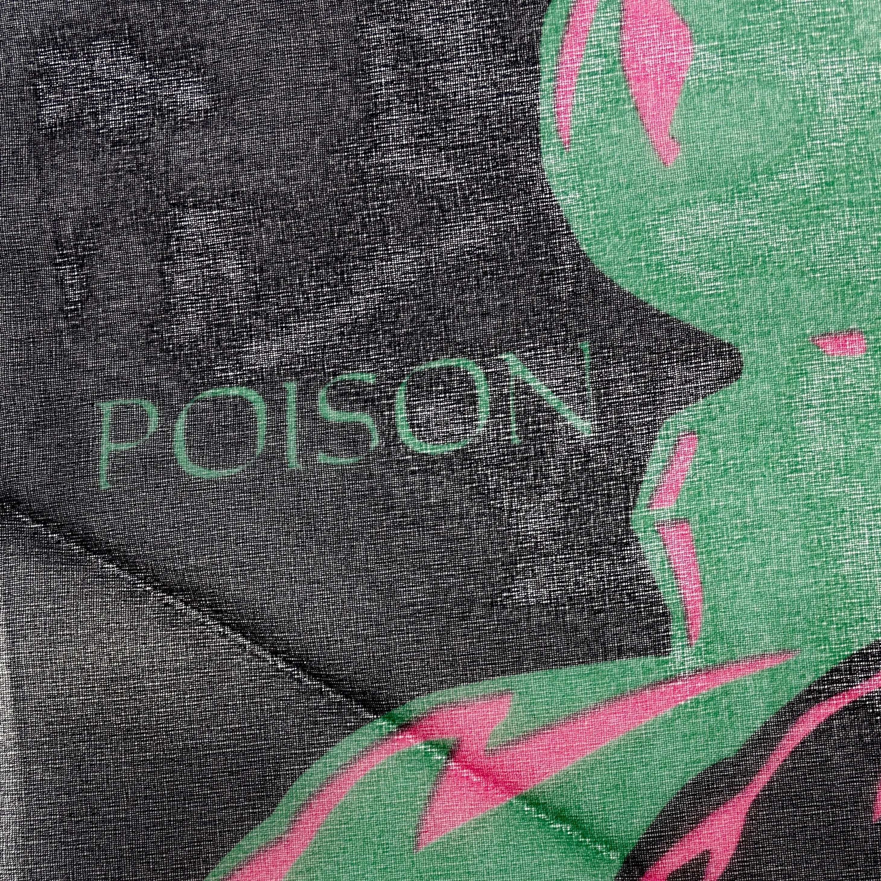 Christian Dior 1990s Poison Petite Silk Scarf
