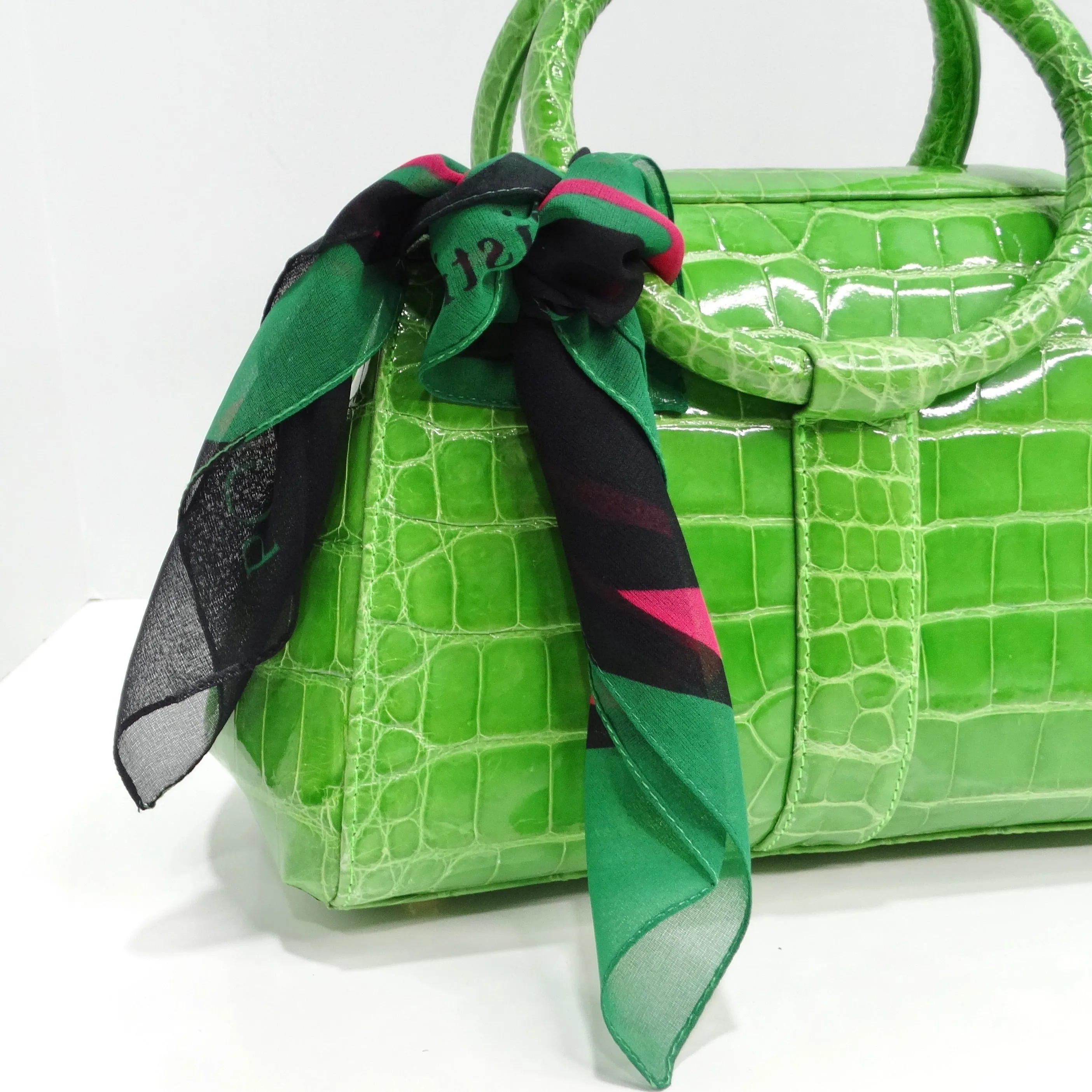 Christian Dior 1990s Poison Petite Silk Scarf