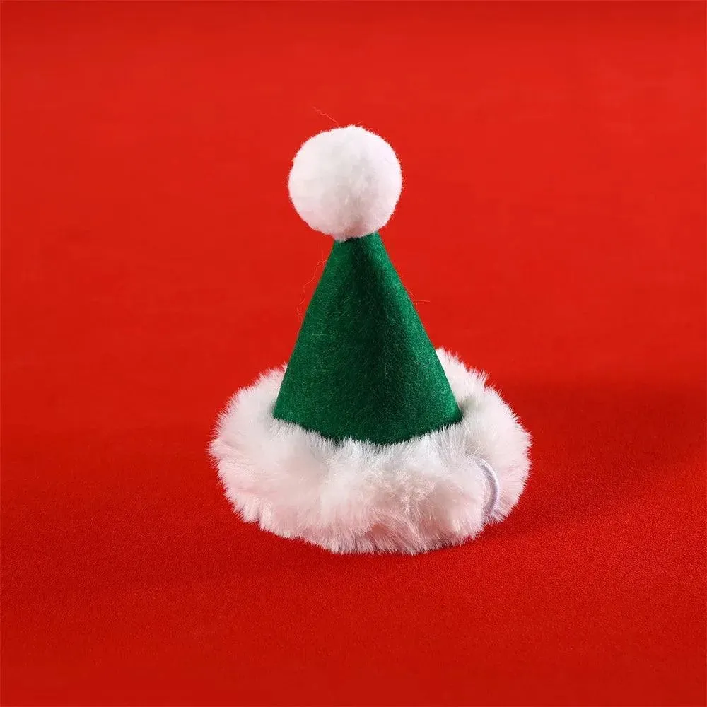 Christmas Pet Scarf & Hat with Bear Decoration