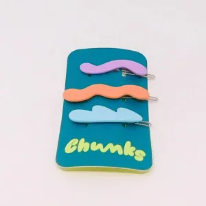 Chunks - Pastel Mini Waves hair barrettes