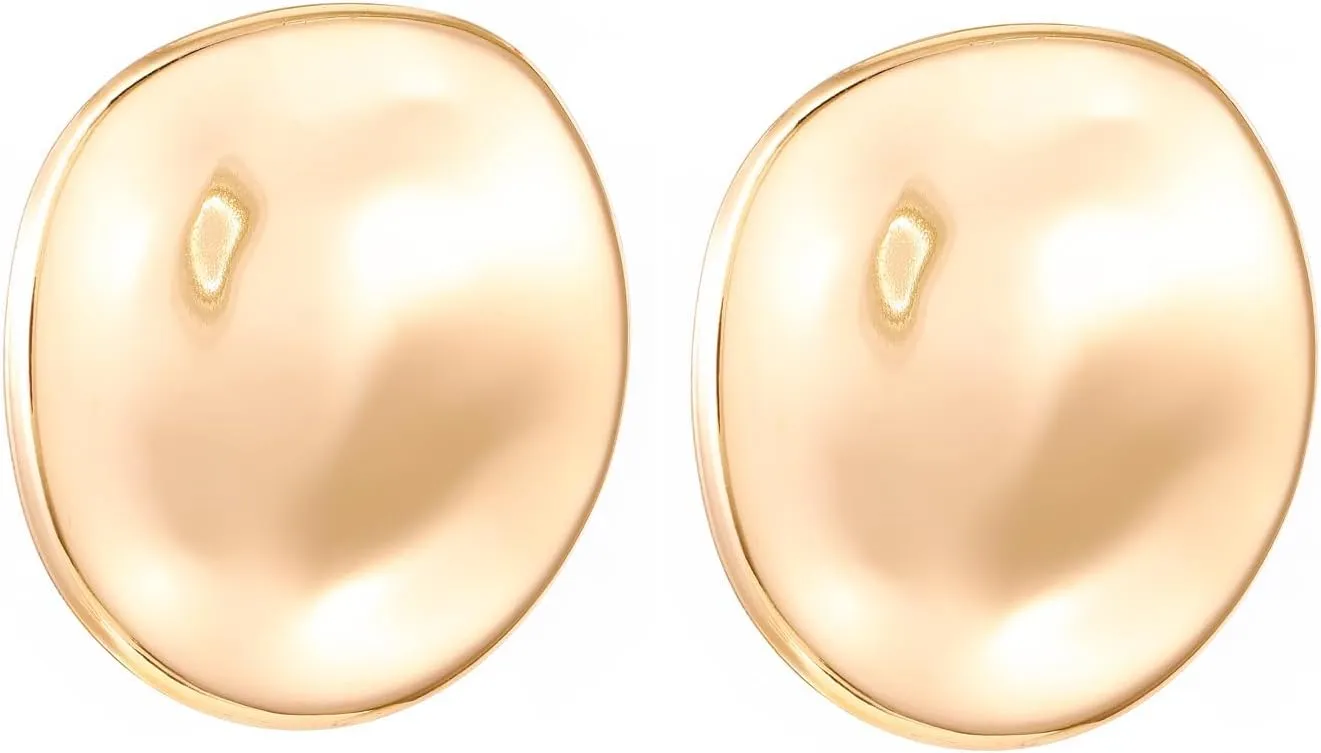Chunky Gold Statement Earrings for Women Exaggerated Drop Earrings Silver Minimalist Earrings Jewelry