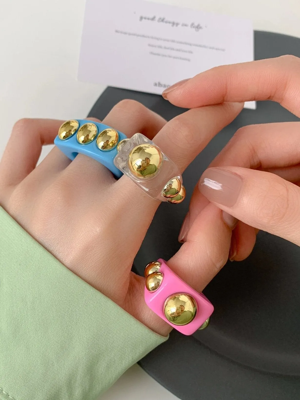 Chunky Resin Ring