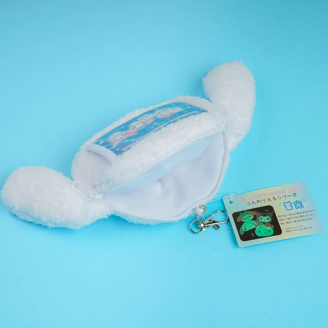 Cinnamoroll Fluffy Luminous Face Pouch & Card Case