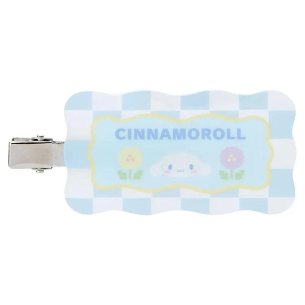 Cinnamoroll Hair Clip Set :Pastel Check