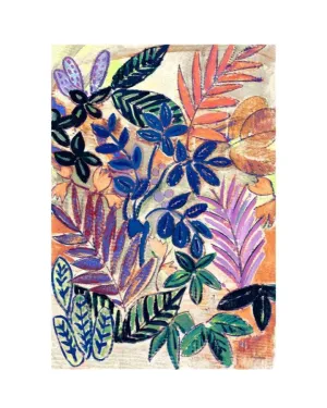 Cinzia Rocca Silk Orange Floral Maxi Scarf