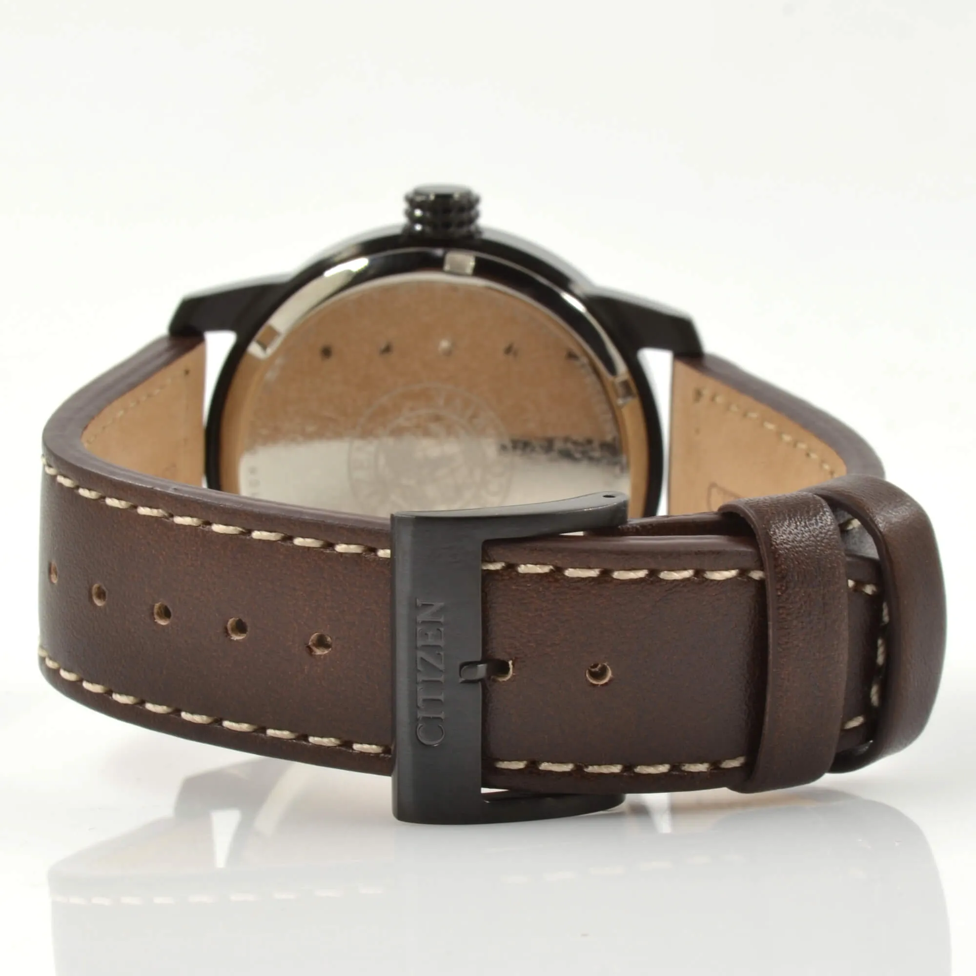 Citizen Men's Eco-Drive Watch - Chandler Dark Blue Dial Leather Strap | BM8478-01L