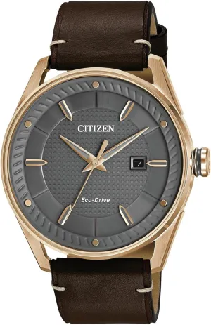 Citizen Men's Sport Casual 3-Hand Eco-Drive Watch, Date, Patterned Dial
