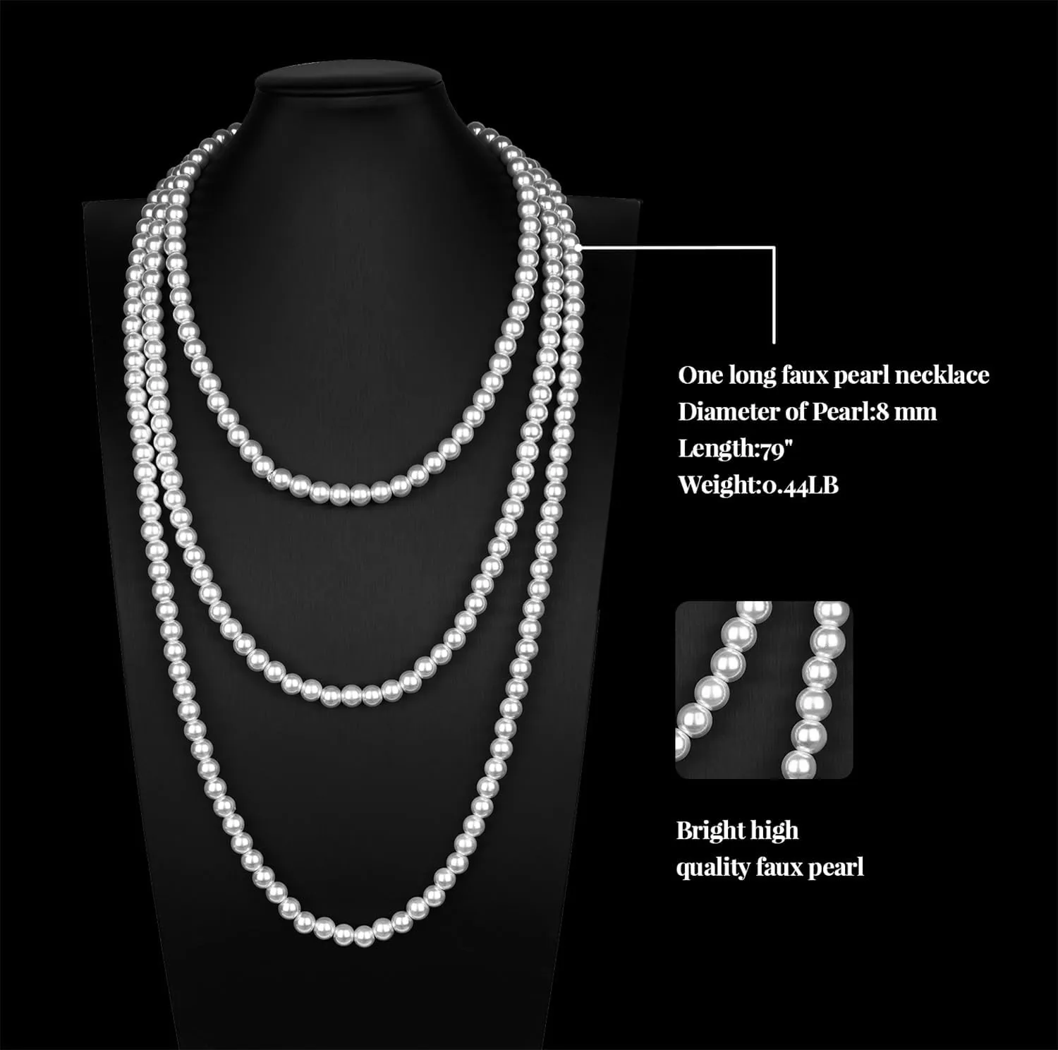 Cizoe 1920s Flapper Accessories Set for Women, Great Gatsby Headband Headpiece Roaring 20s Flapper Costume Accessories Set