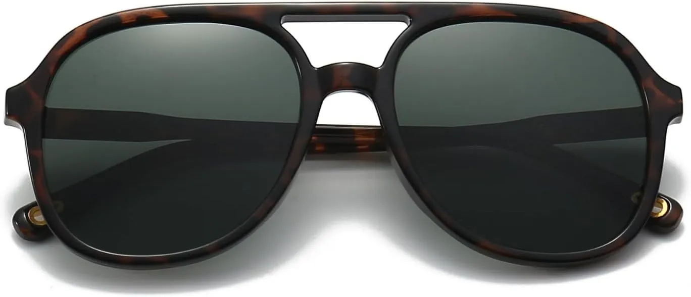 Classic Retro Polarized Sunglasses for Women Men UV 400 Protection