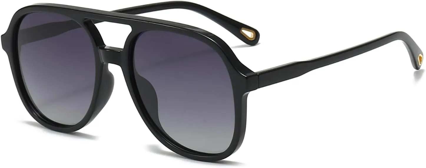 Classic Retro Polarized Sunglasses for Women Men UV 400 Protection