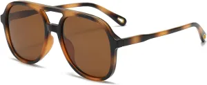 Classic Retro Polarized Sunglasses for Women Men UV 400 Protection