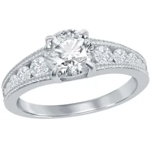 Classic Women's 7mm Round Channel Set Band Ring - W-2851