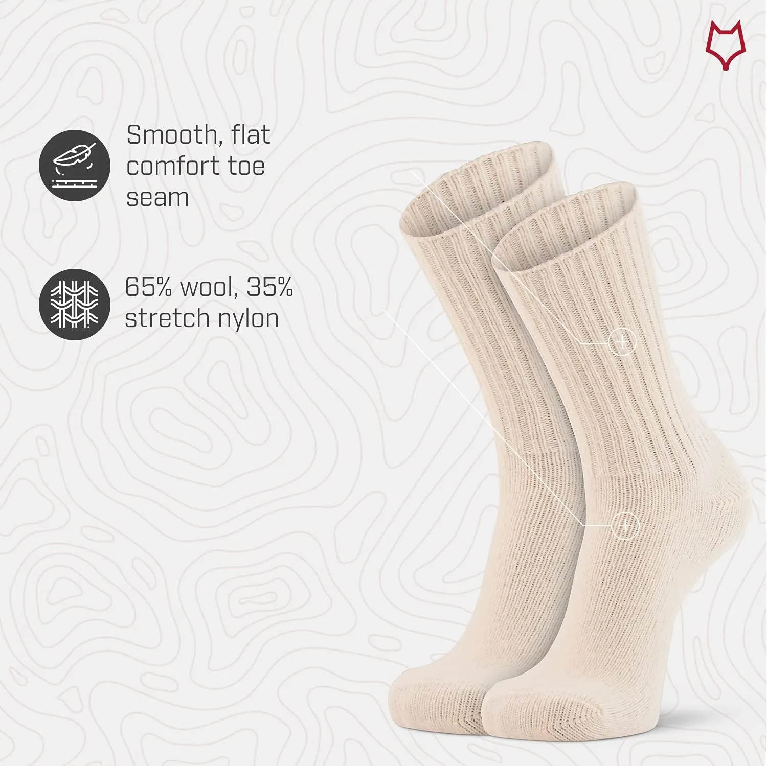 Classic Wool Medium Weight Crew Everyday Sock