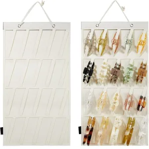 Claw Clip Organizer Holder for Women Girls, Hanging Hair Clip Stand Storage Holder for Wall, Door, Closet, Big Claw Clip Display for Girls