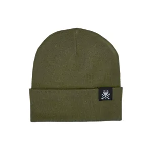 CLE Logo Knit Beanie - Surplus Green