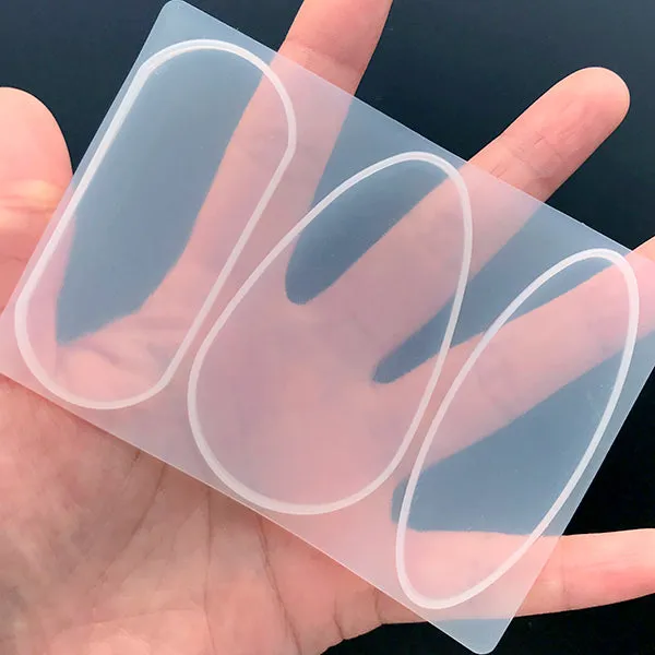 CLEARANCE Geometry Hair Clip Silicone Mold Assortment (3 Cavity) | Resin Hair Jewellery DIY | Make Your Own Hair Accessories (67mm)