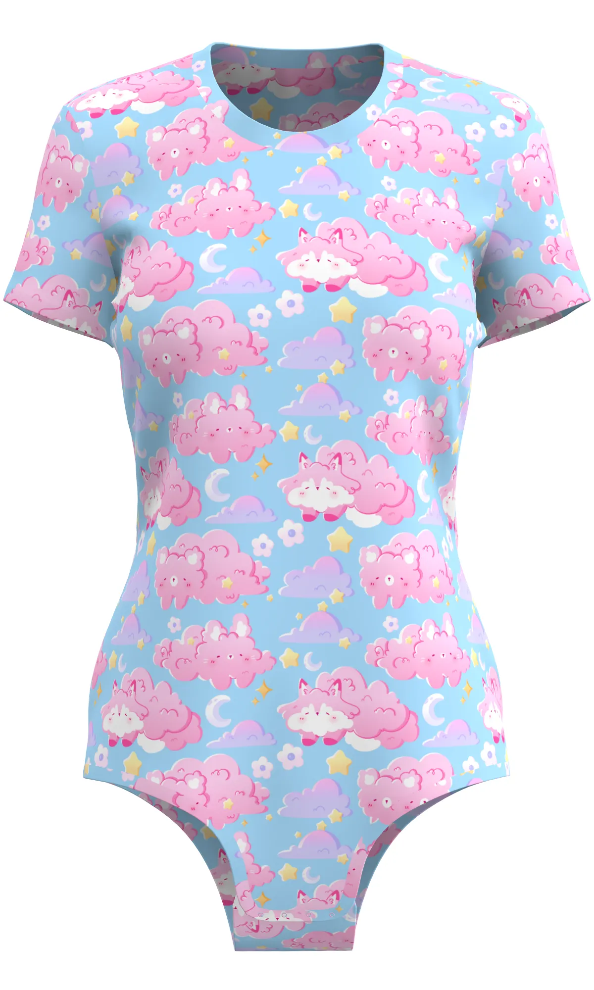 Cloud Animals Sunrise Onesie Short