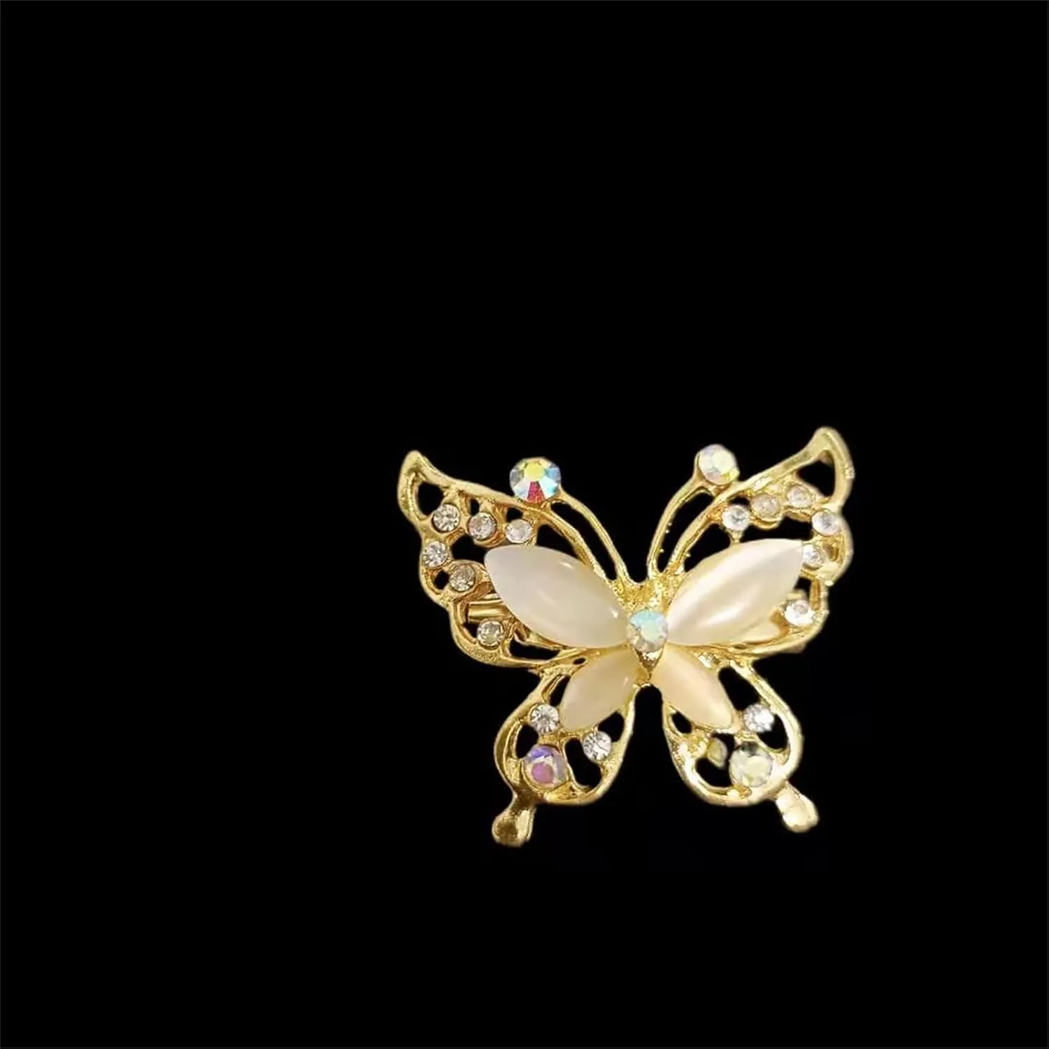 coadipress Butterfly Brooch Pins Chic Romantic Elegant Rhinestone Crystal Insect Brooch Pin Women Corsage Scarf Shawl Clothing Accessories Wedding Party Banquet