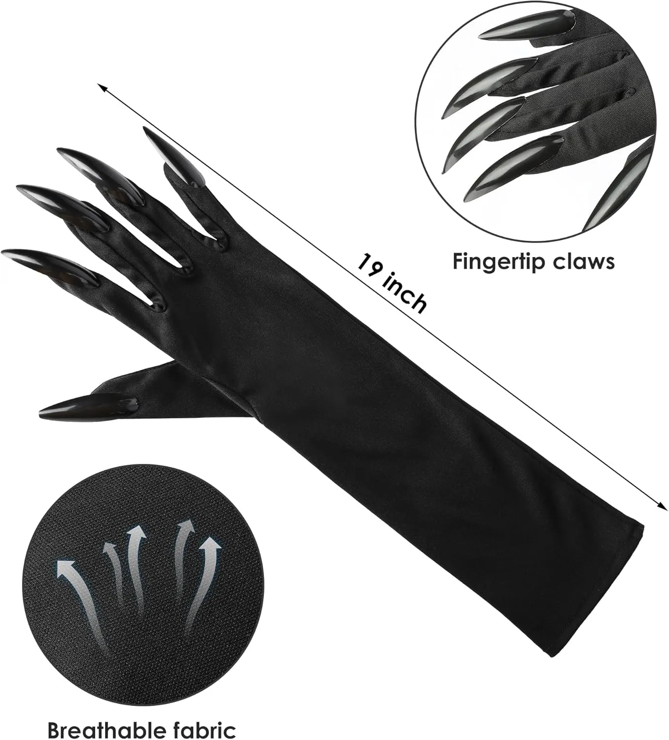 codree Halloween Cat Woman Costume Accessories- Black Cat Mask Cosplay Costume for Women- Faux Gloves Necklace Outfit Set