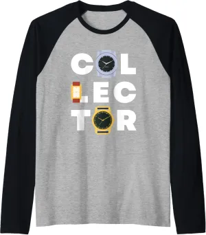 Collector Wrist Watch Horologist Wrist Watches Watch Luxury Raglan Baseball Tee