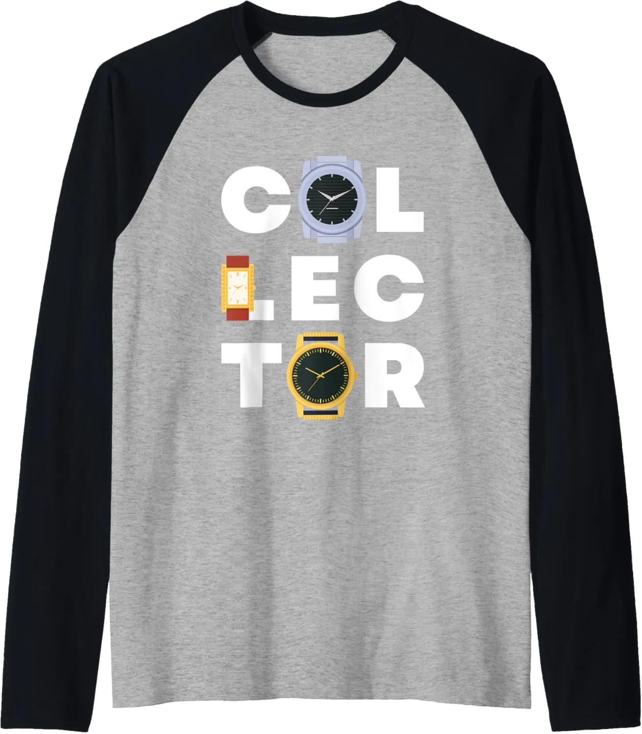 Collector Wrist Watch Horologist Wrist Watches Watch Luxury Raglan Baseball Tee