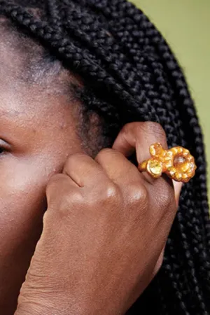 Collina Strada - Candy Gem Ring: Orange Speck
