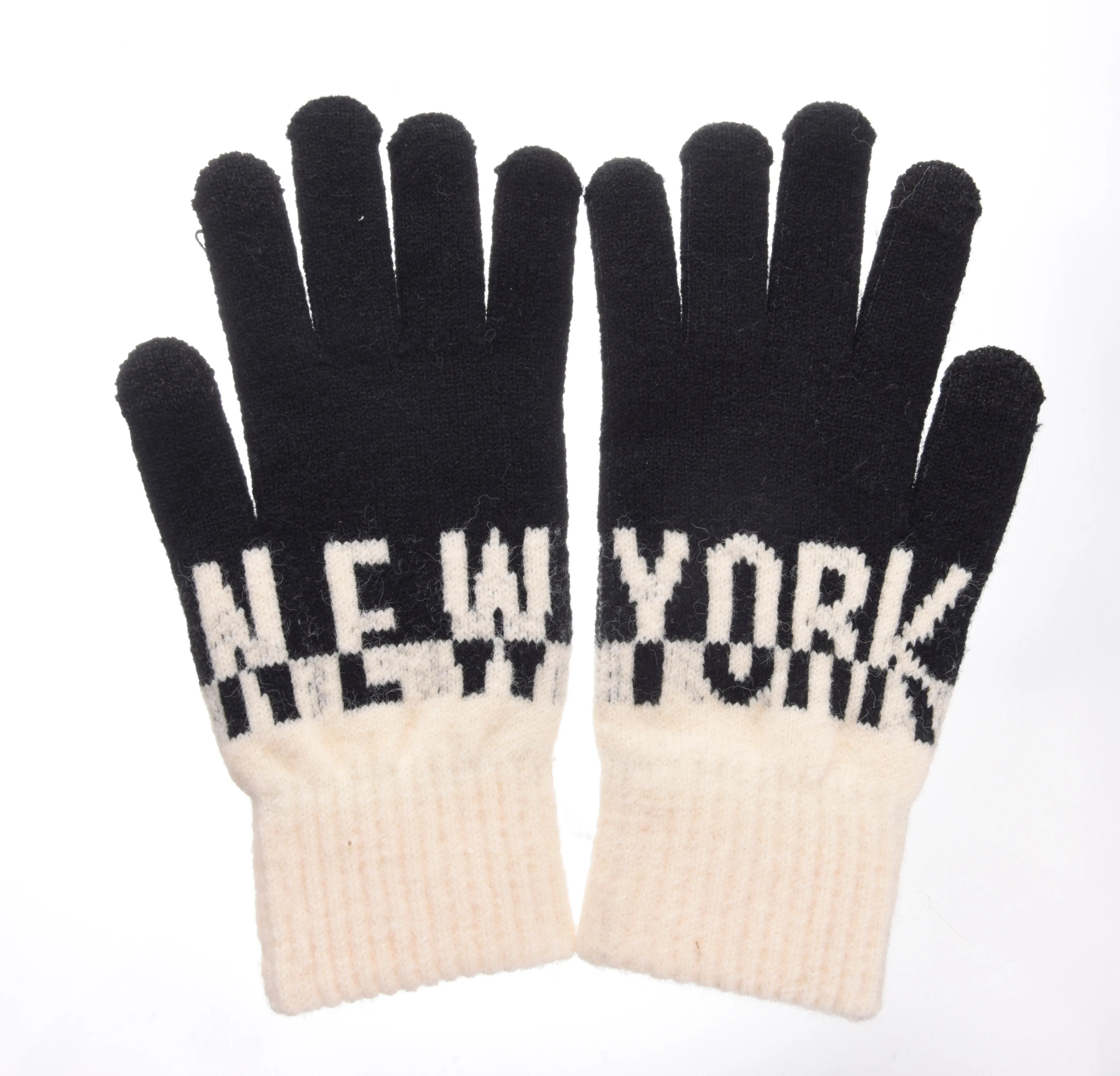 Color Block Smart Touch Gloves -NY