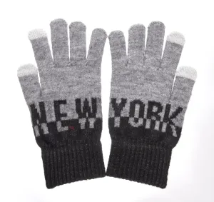 Color Block Smart Touch Gloves -NY