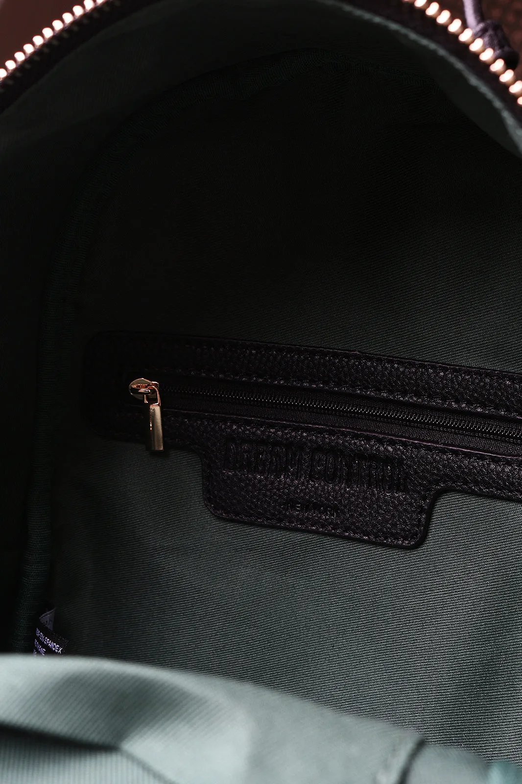 Colorblock Velvet Pom Pom Mini Backpack