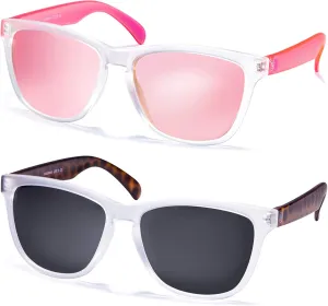COLOSSEIN Sunglasses Womens,Classic Square Frame UV400 Mirrored Lens,Sunglasses Fit For Beach,Vacation,Driving