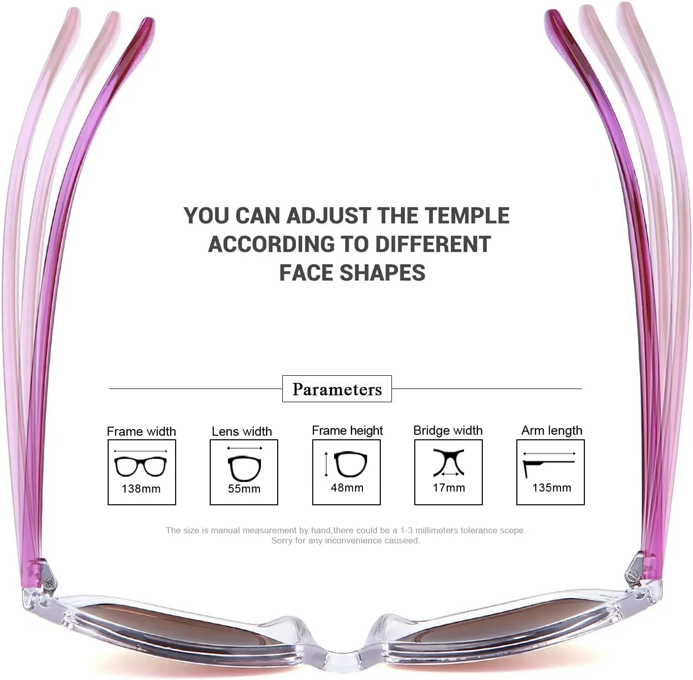 COLOSSEIN Sunglasses Womens,Classic Square Frame UV400 Mirrored Lens,Sunglasses Fit For Beach,Vacation,Driving