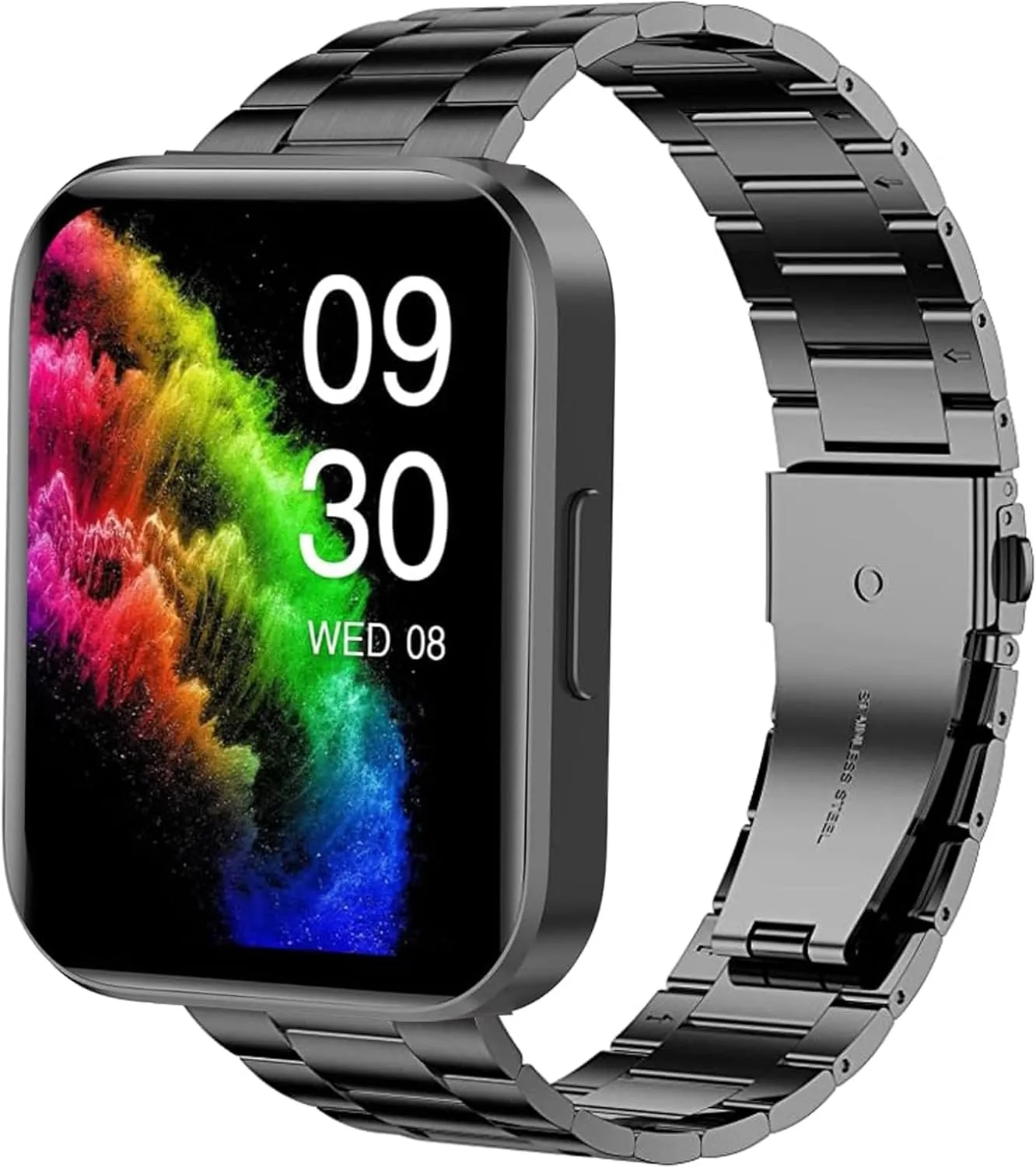 Compatible for RUIMEN Smart Watches Band, 22mm Quick Release Stainless Steel Metal Replacement Strap Bracelet Men & Women Compatible with RUIMEN D1 1.85" Smart Watches