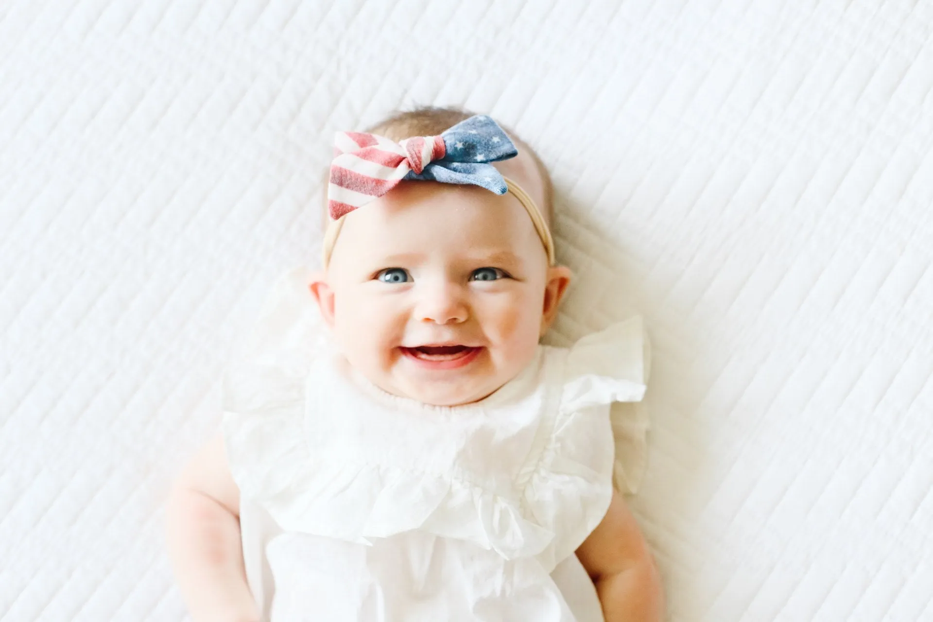 Copper Pearl Patriot Classic Nylon Bow Headband