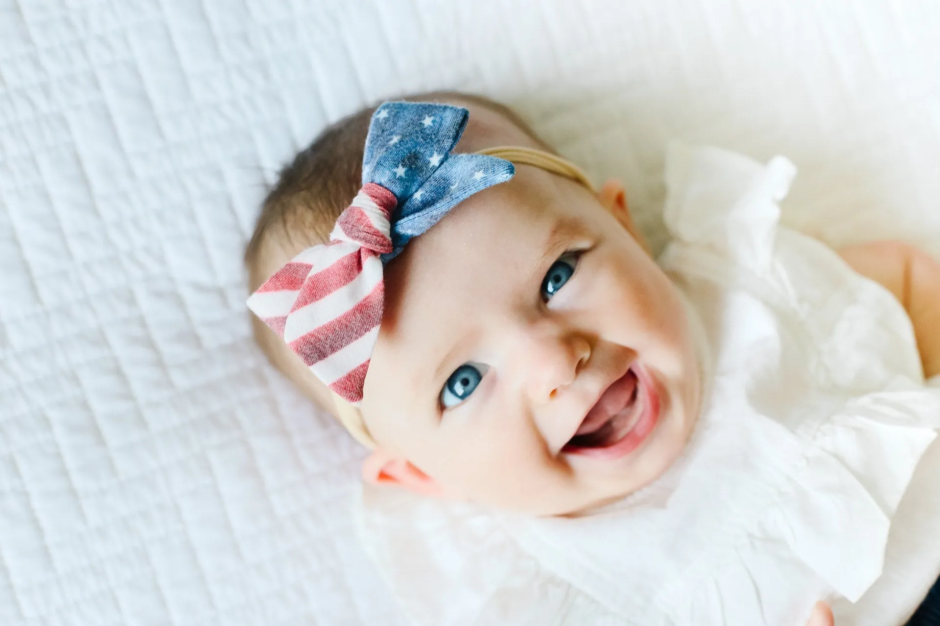 Copper Pearl Patriot Classic Nylon Bow Headband