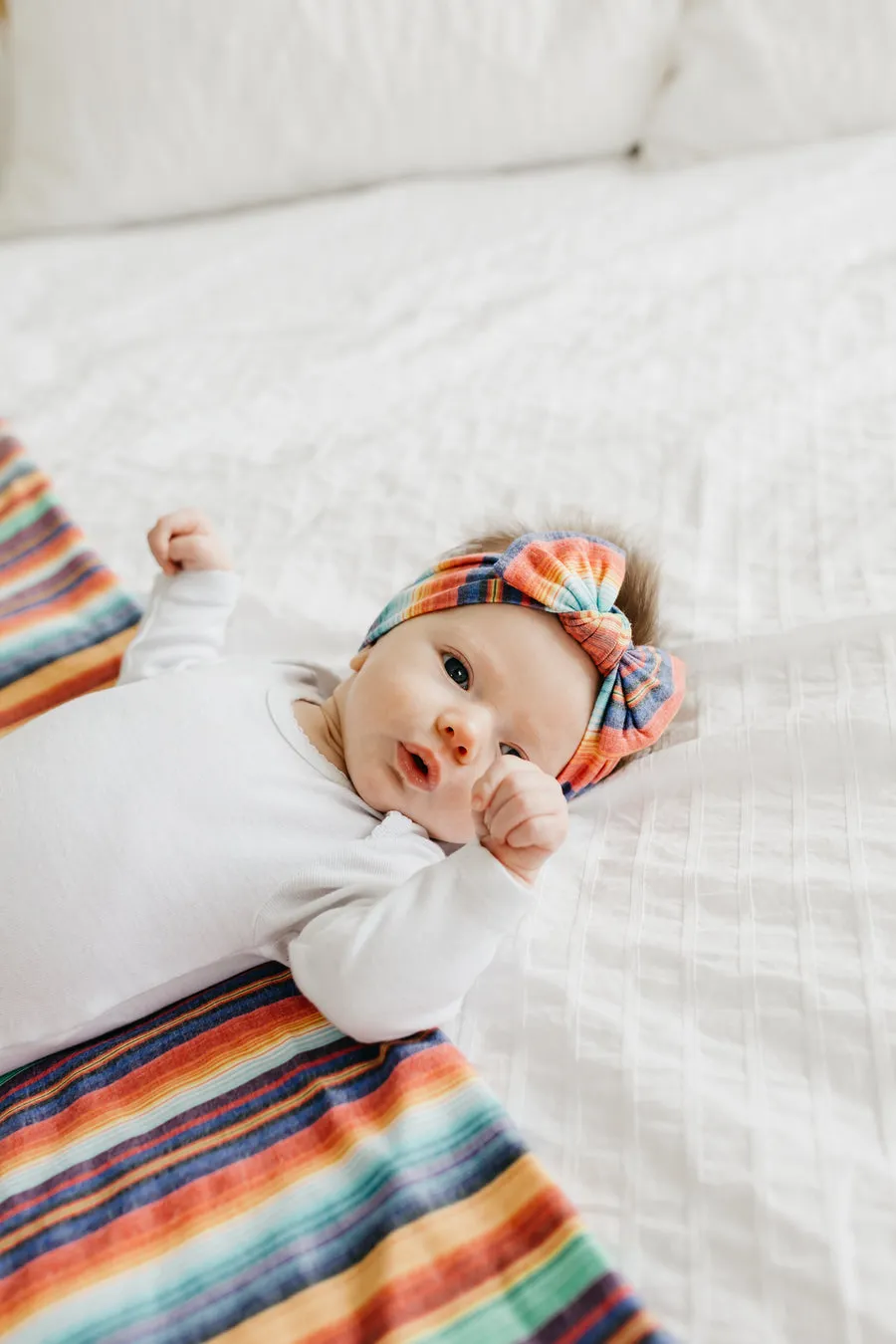 Copper Pearl Serape Knit Headband