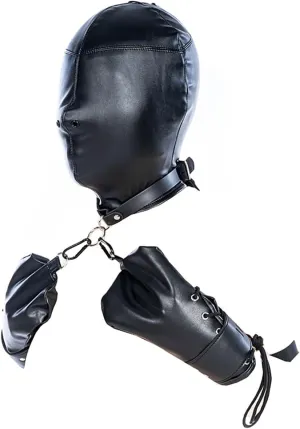Cosplay Necklace Adjustable Leather Choker & Novelty Gloves Fashion Set - Trendy Gothic Steampunk Accessory for Halloween Parties & Role Play