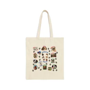 Cotton Canvas Tote Bag BRSAR Logo, Dog Tote Bag, Canvas Tote Bag, Fair Trade, shoulder bag, shopper, dog lover gift, weekender bag, tote bag canvas
