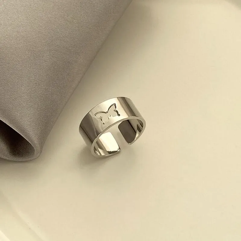 Couple Rings Butterfly Matching Rings