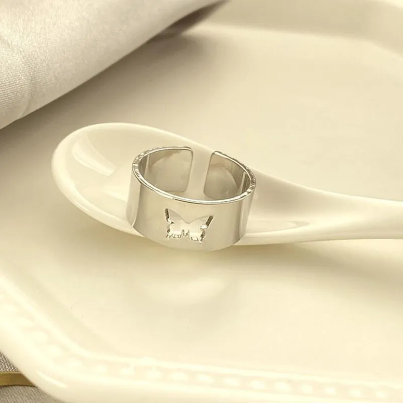 Couple Rings Butterfly Matching Rings