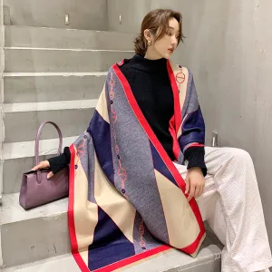 Cozy Elegance: Cashmere Double-Sided Women's Scarf