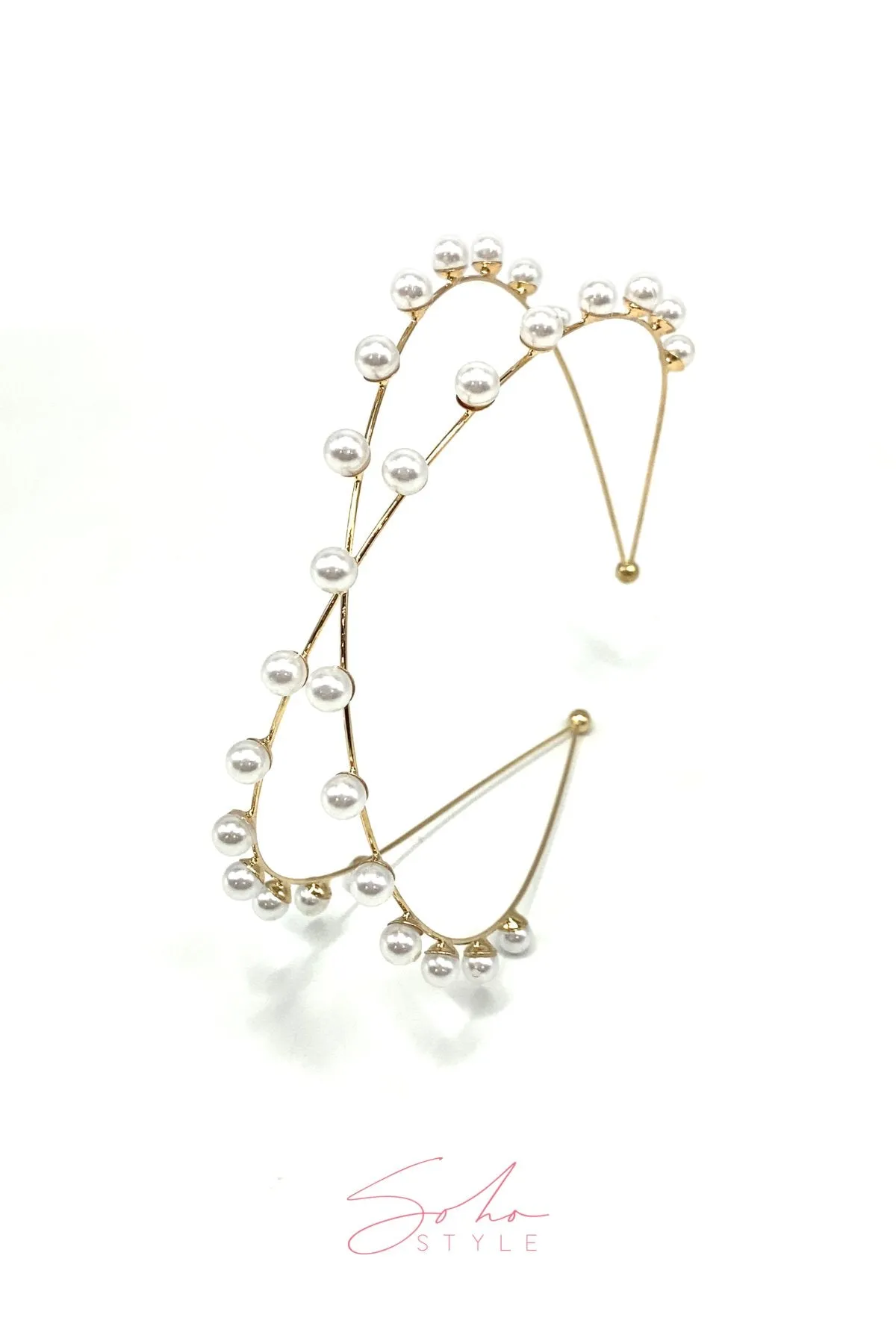 Criss Cross Pearl Headband