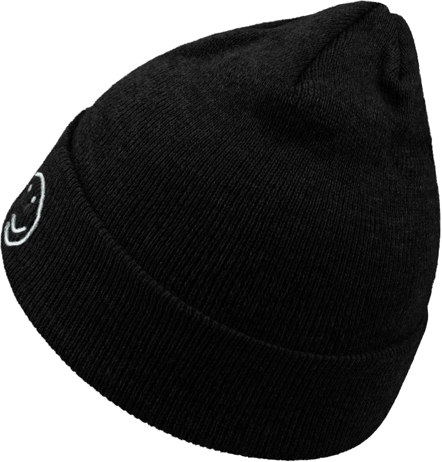 Croogo Winter Warm Beanie for Men Women Cotton Watch Cap Smile Face Embroidered Beanies Hat Funny Beanies Hat