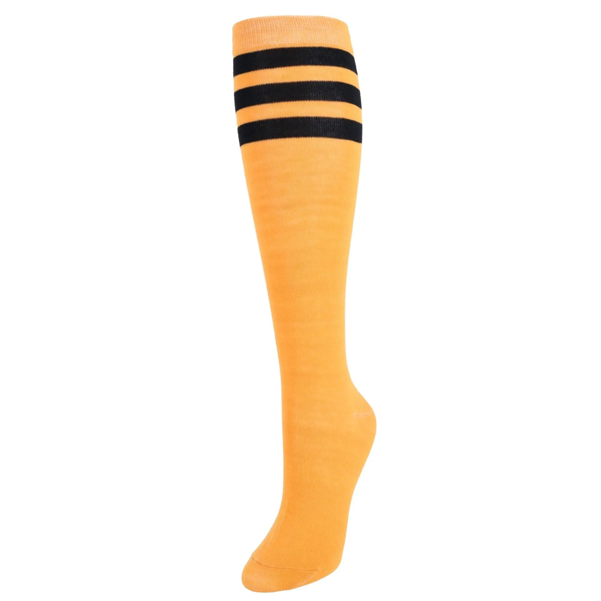 CTM® Women's Julietta Fashion Knee-High Striped Socks (1 Pair)