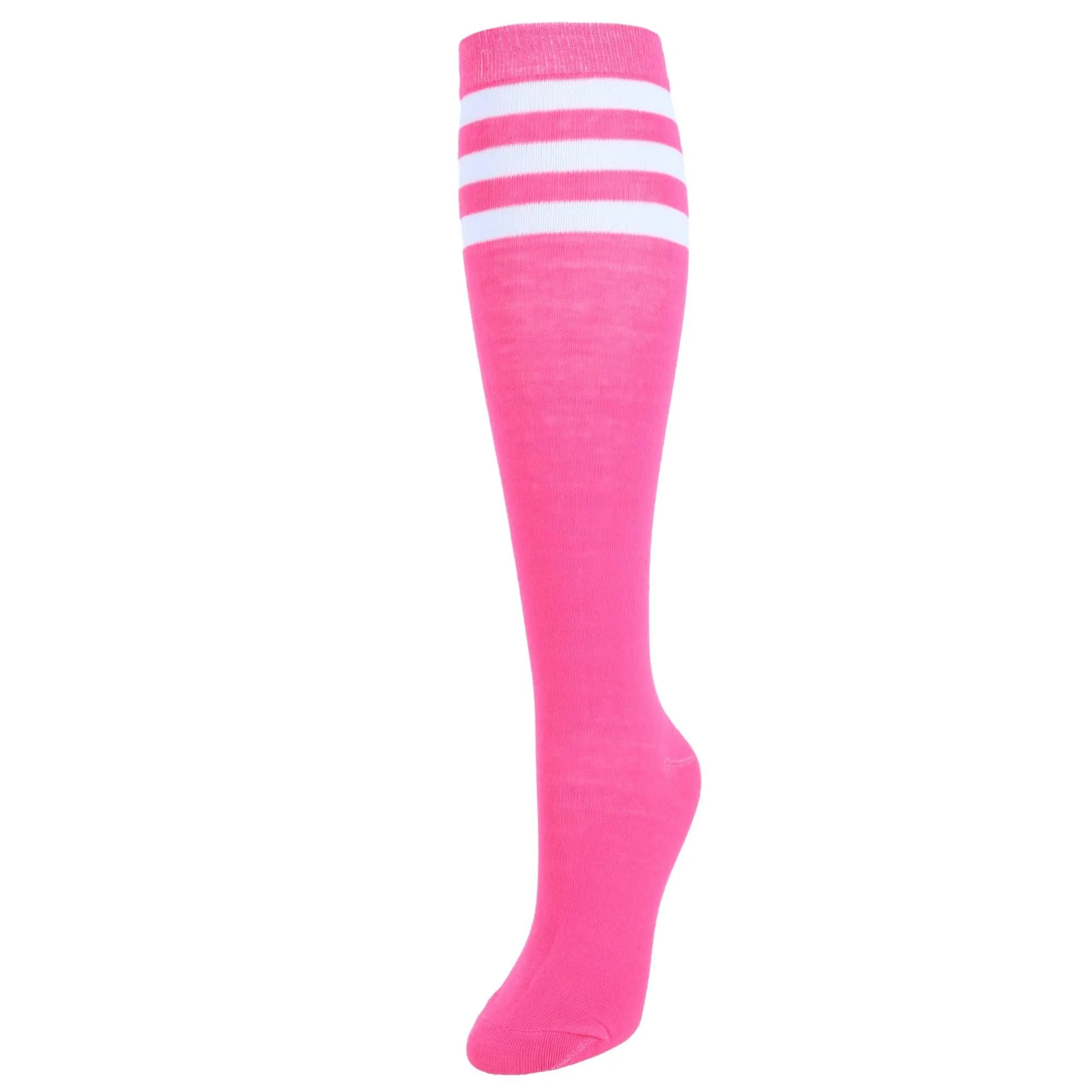 CTM® Women's Julietta Fashion Knee-High Striped Socks (1 Pair)
