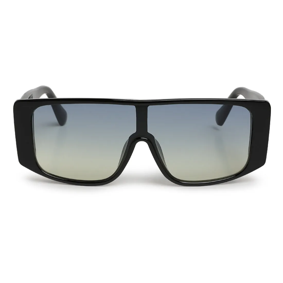 Cushion Textured Oversized Sunglasses